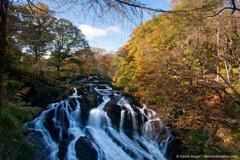Image of Swallow Falls Waterfall Near Betws-y-Coed
