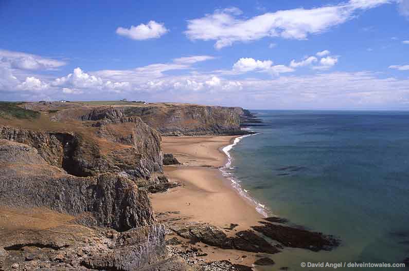 Image of Mewslade Bay beach, Gower Peninsula, Wales