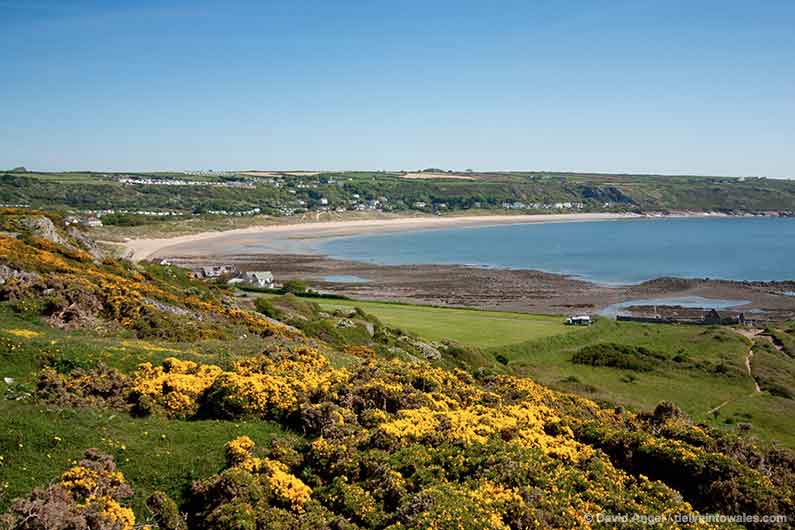 Image of Port Eynon beach Gower Peninsula Wales