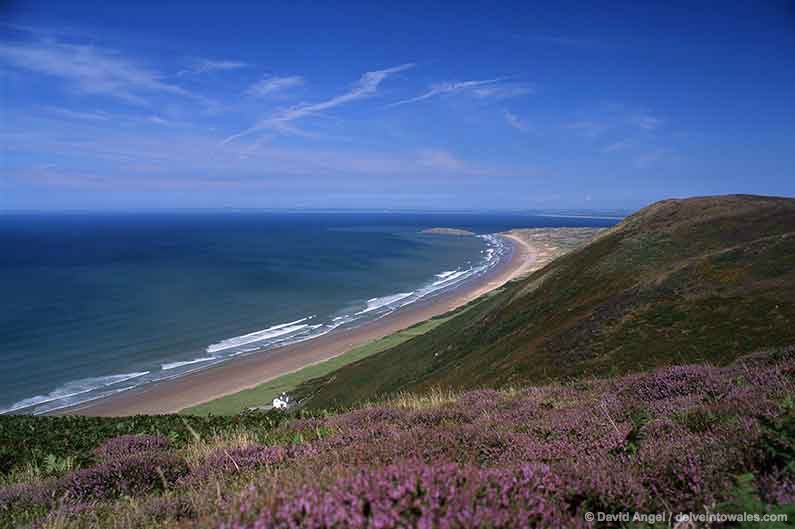 Image of Rhossili beach, Gower Peninsula, Wales