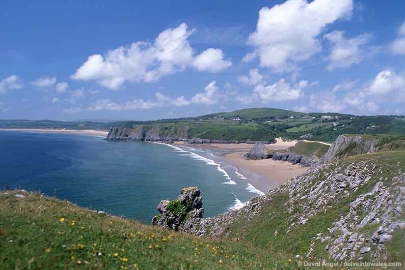 Image of Three Cliffs Bay Gower Peninsula Wales