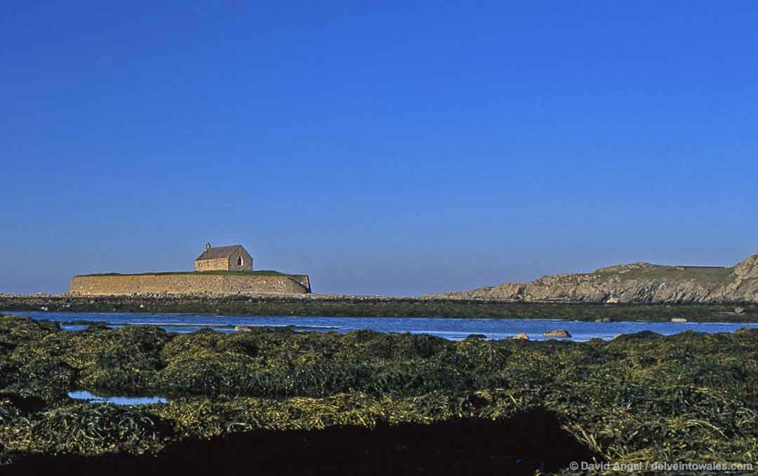 Image of Cribinau Island and St Cwyfan's Church, Anglesey