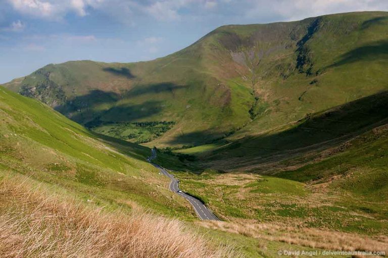 Best Scenic Drives in Wales the A470 Image of A470 road and mountains